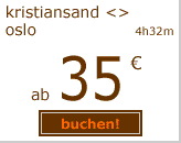 kristiansand oslo ab 35 euro